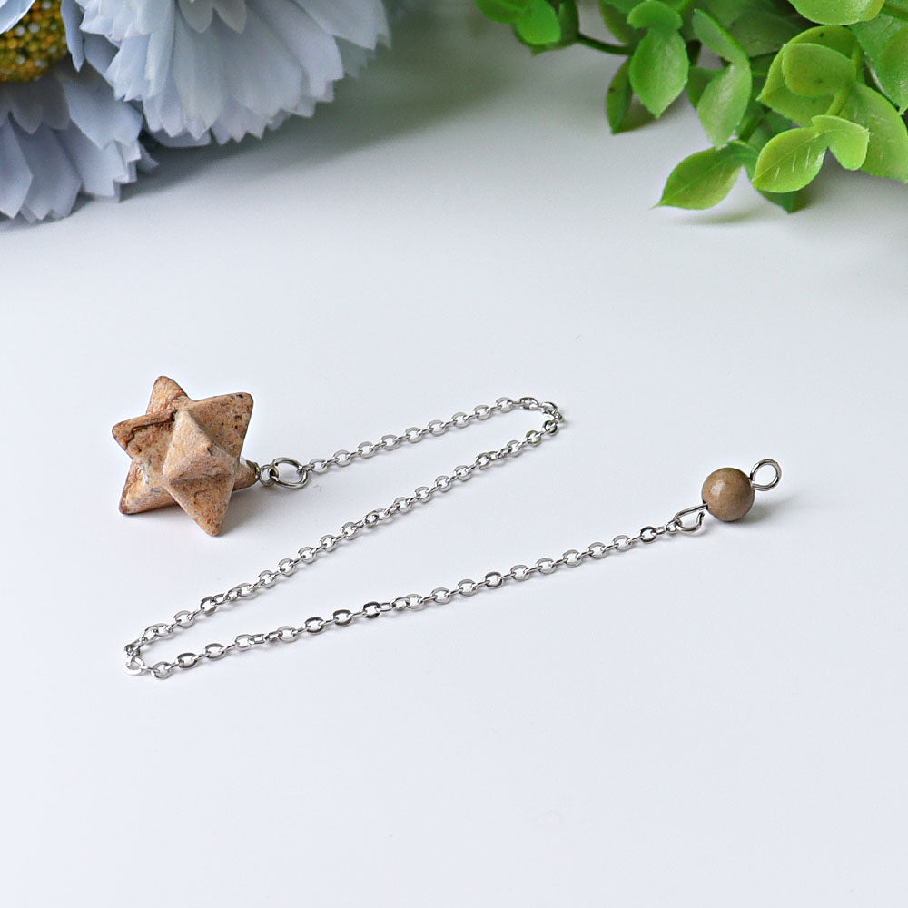 0.5 inch Merkaba Pendulum Spiritual Necklace