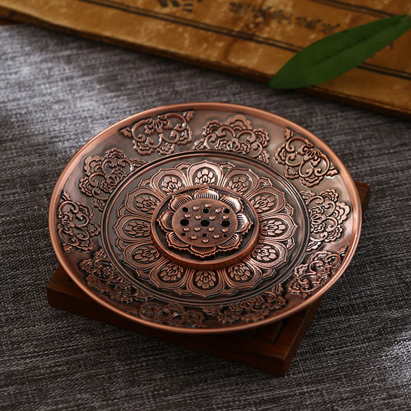 Dragon Incense Burner with Lotus, Phoenix & Eight Auspicious Symbols