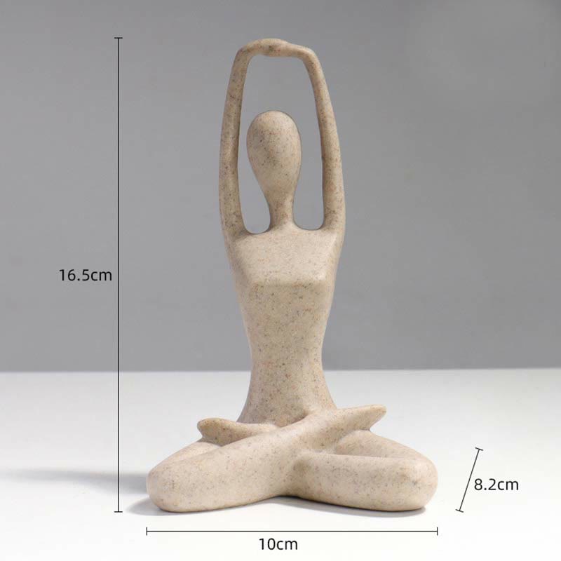 Abstract Yoga Meditating Resin Buddha Statue Decoration