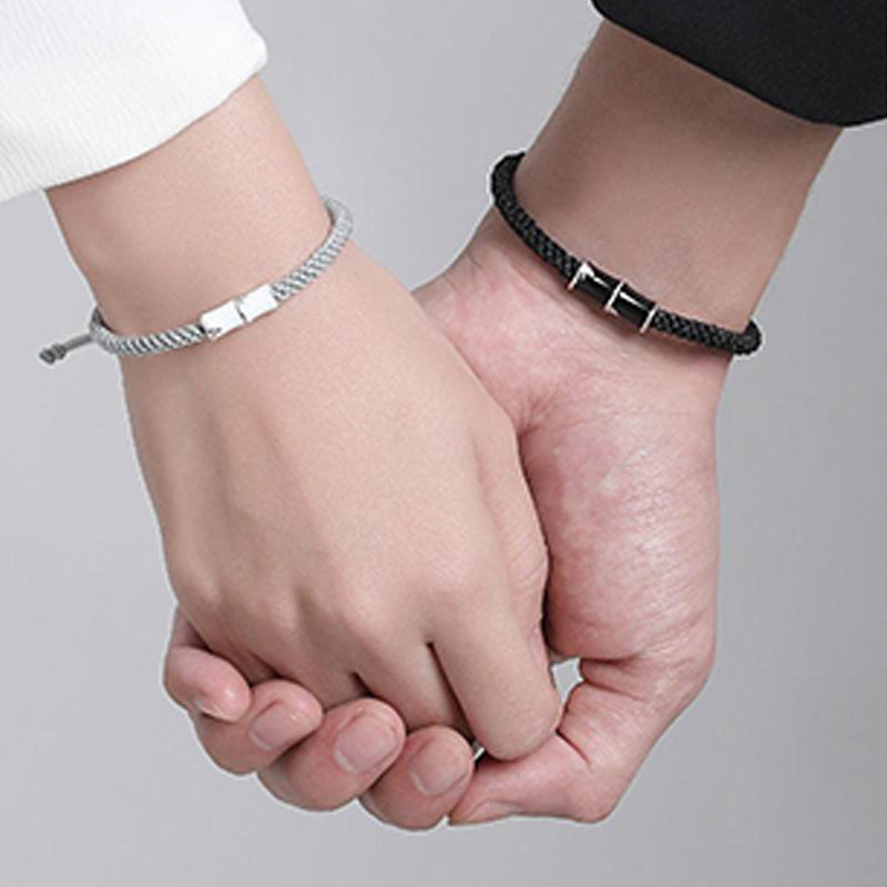 Copper Bamboo Couple Rope Bracelet for Spiritual Healing