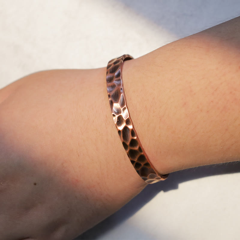 Rustic Copper Balance Magnetic Adjustable Spiritual Bracelet