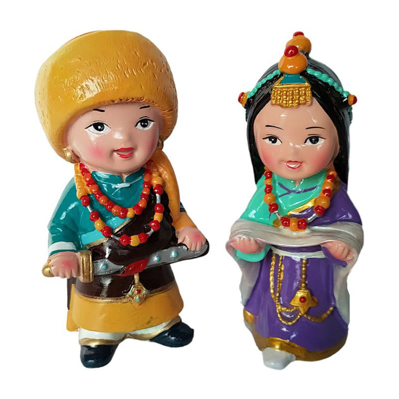 11 cm handbemaltes tibetisches spirituelles Figuren-Ornament