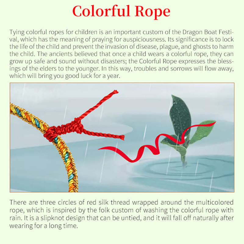 925 Sterling Silver Spiritual Bracelet with Colorful Rope | Luck & Protection