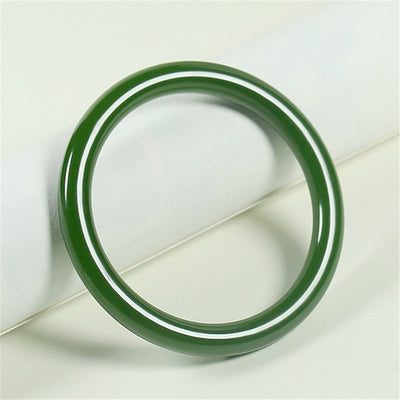 Langlebigkeits-Armreif aus Cyan-Jade, 56 mm, zur Heilung