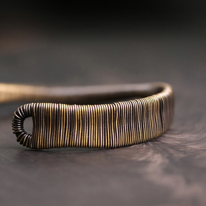 Copper Adjustable Cuff Bracelet for Luck and Wealth | Spiritual Bracelets