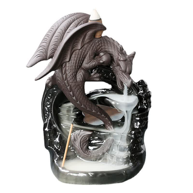 Nordic Ceramic Pterosaur Dragon Backflow Incense Burner