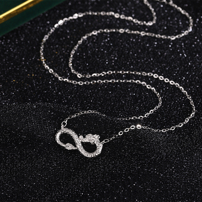 999 Sterling Silver Dragon Necklace | Endless Knot Success