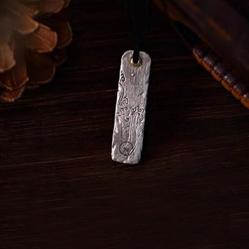 Glückskette aus Kupfer | Wohlstandsanhänger mit chinesischem Schriftzeichen