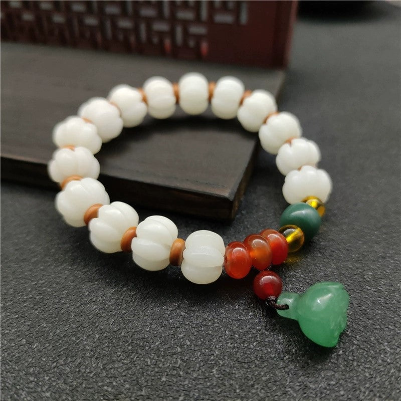Bodhi Seed Agate Harmony Bracelet for Spiritual Wisdom