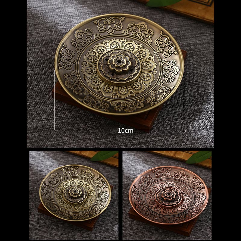 Dragon Incense Burner with Lotus, Phoenix & Eight Auspicious Symbols