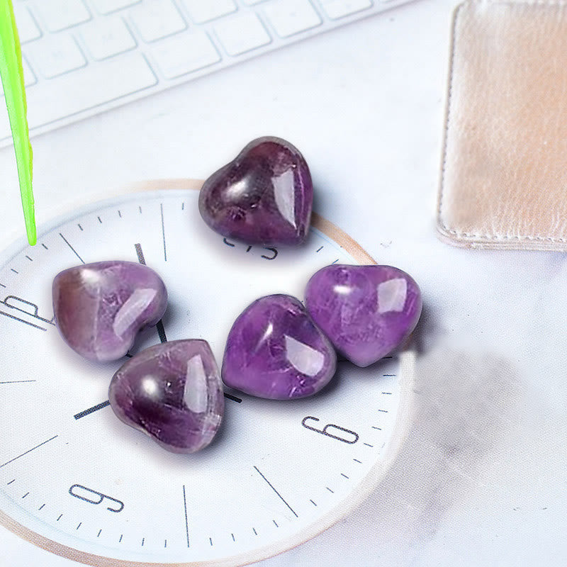 Natural Amethyst Tiger Eye Love Decoration | Spiritual Home Accent