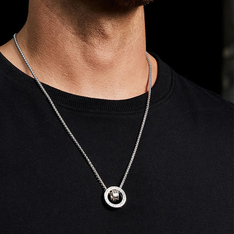 Kupfer-Halskettenanhänger „Om Mani Padme Hum“ für Frieden und Reinheit