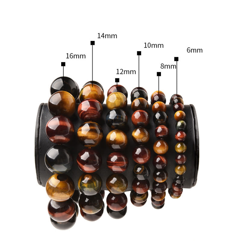 8mm Tiger Eye Bracelet for Positive Protection & Courage