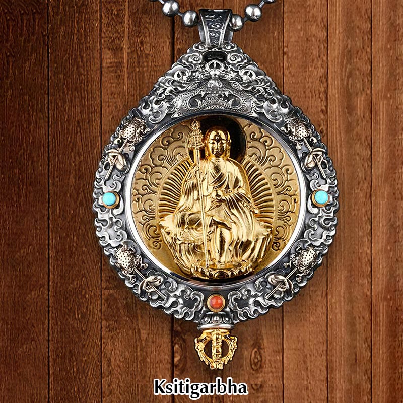 Chinese Zodiac Rotatable Necklace Pendant for Spiritual Protection