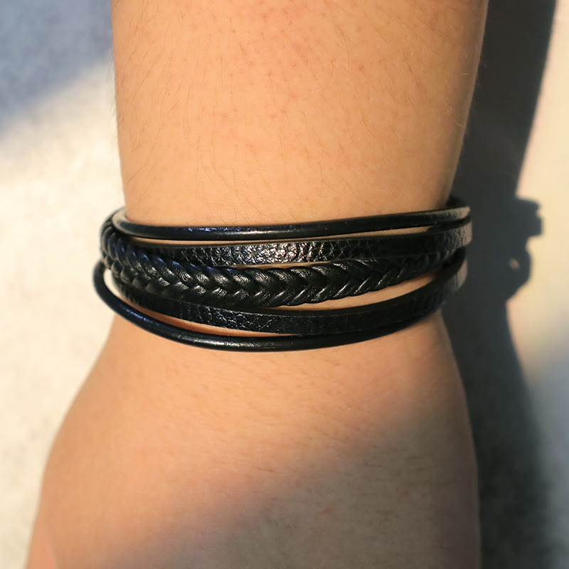 6mm Lava Rock Black Onyx Spiritual Bracelet for Protection