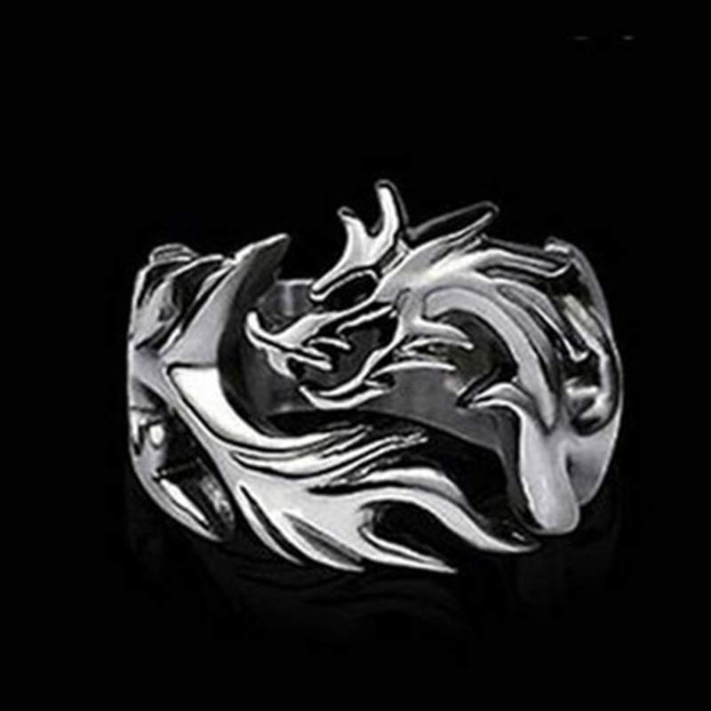 Unisex Dragon Pattern Protection Strength Adjustable Ring