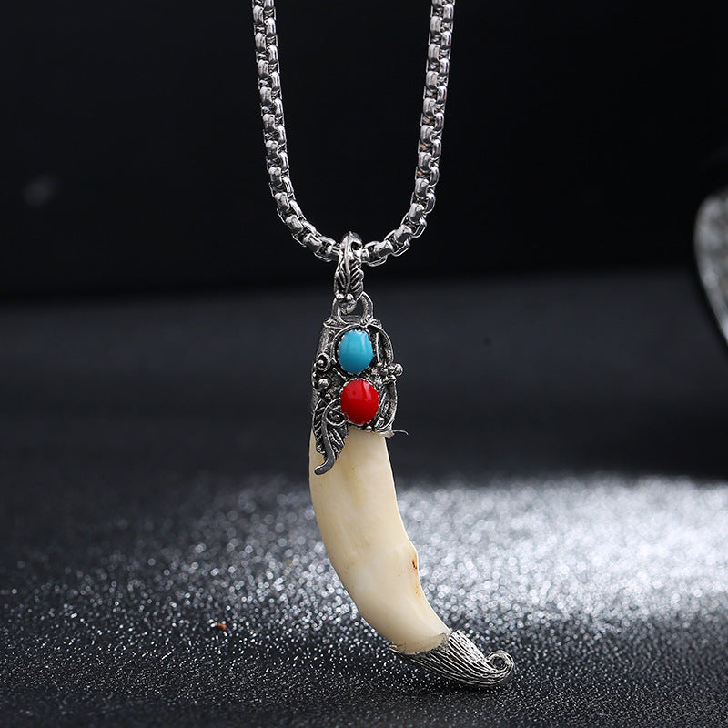 Titanium Steel Balance Necklace Pendant for Spiritual Protection