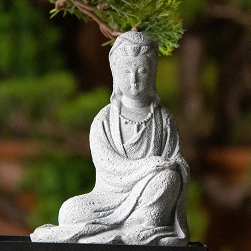 Sandstone Avalokitesvara Buddha Statue for Home Blessing
