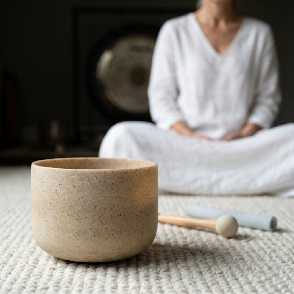 E Note Tea Topaz Edelstein Fusion Kristall Klangschale 