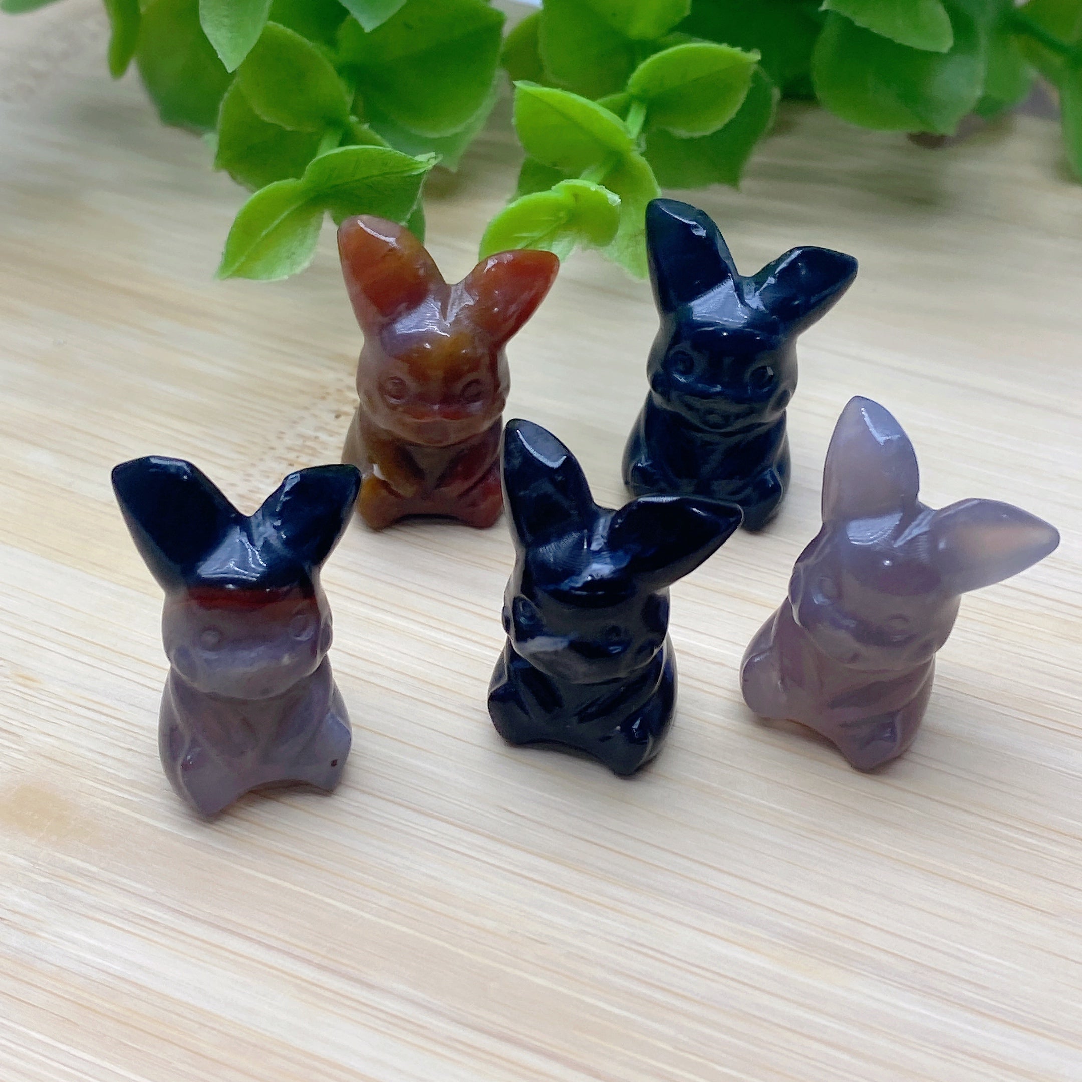 1.0 inch Ocean Jasper Mini Pikachu Crystal Animal Carving