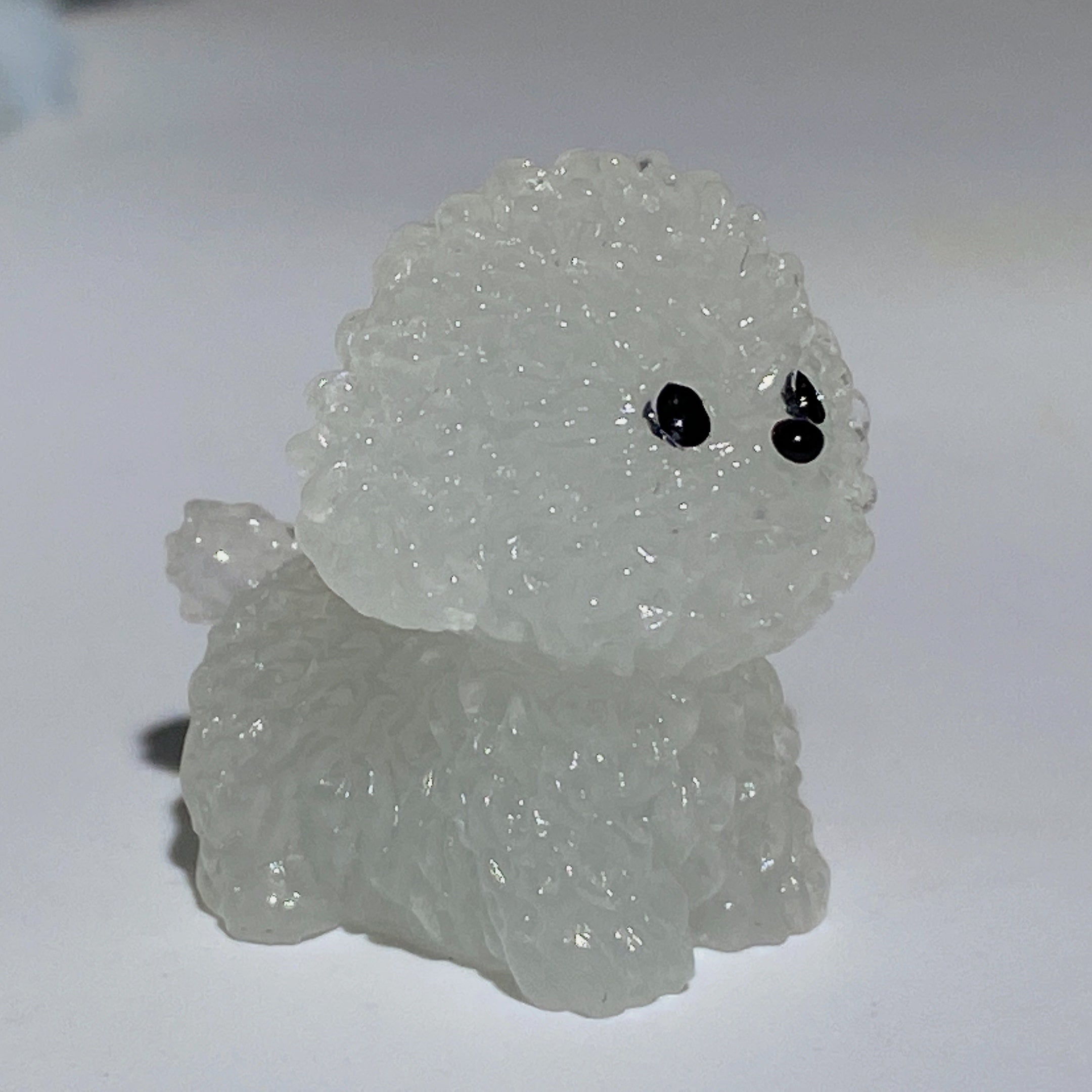 1.1 Inch Mini Luminous Crystal Dog Figurine