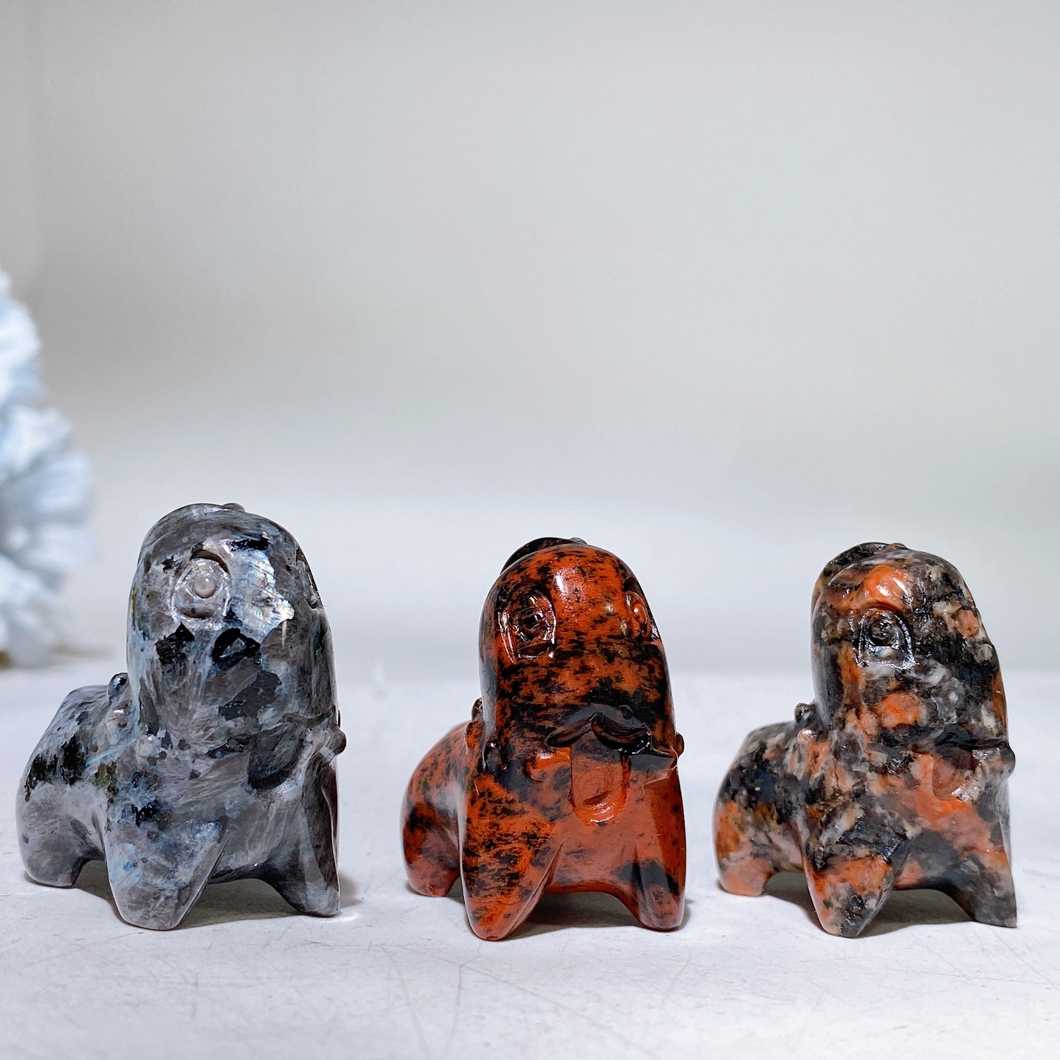 1.2 inch Mini Crystal Pokemon Carving Figurine Healing Energy