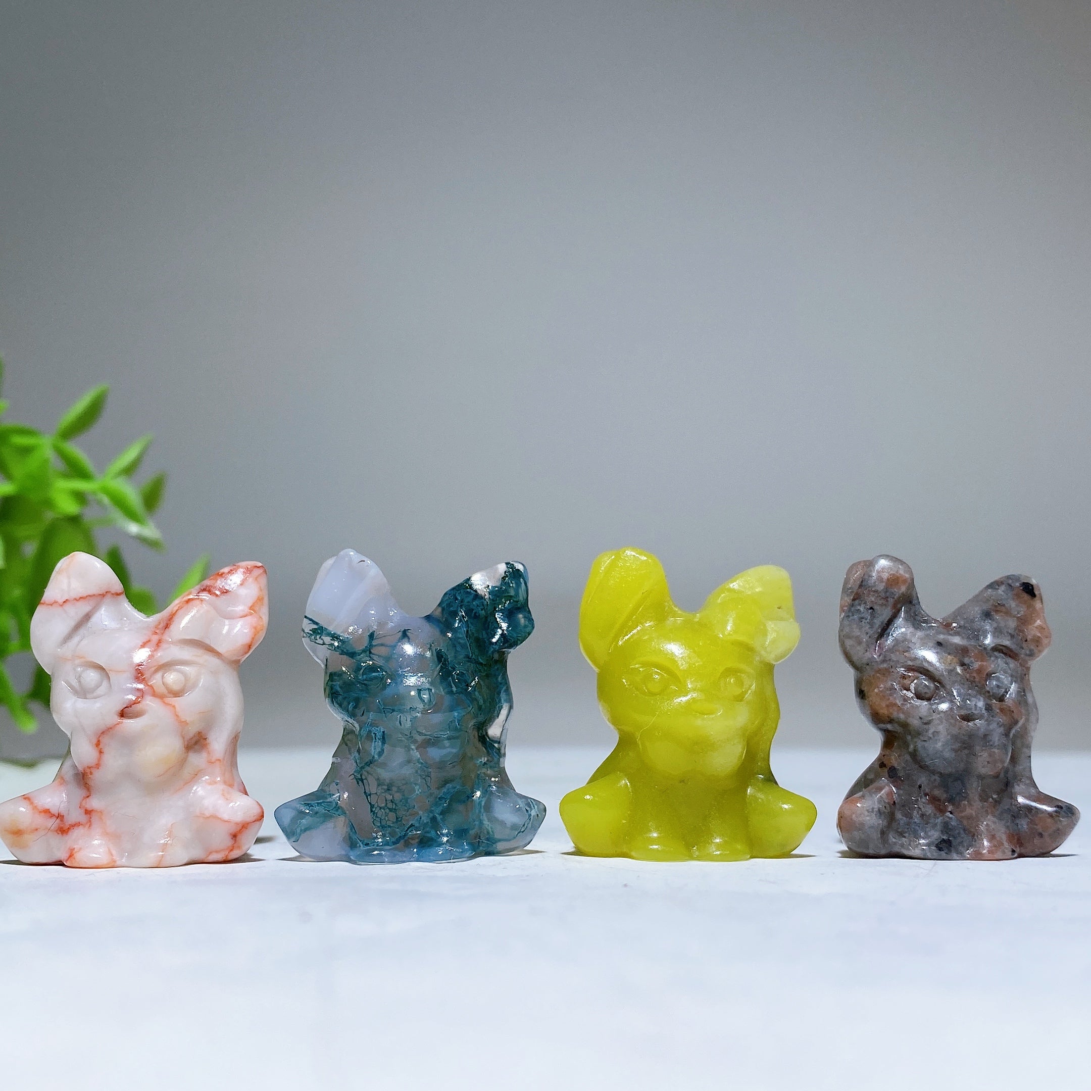 1.2 inch Mini Crystal Pokemon Carving Figurines for Healing