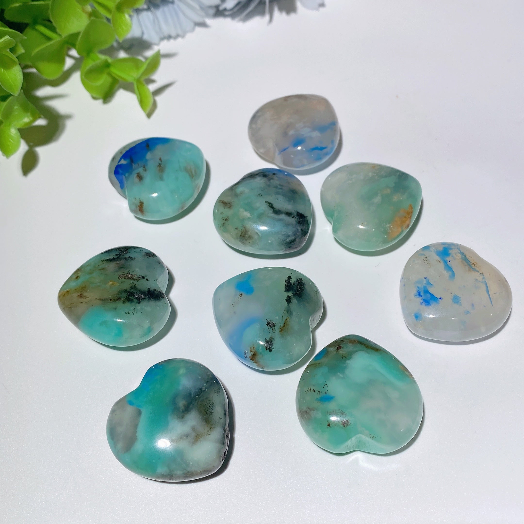 1.2 inch Quantum Quattro Shattuckite Quartz Heart Crystal Healing