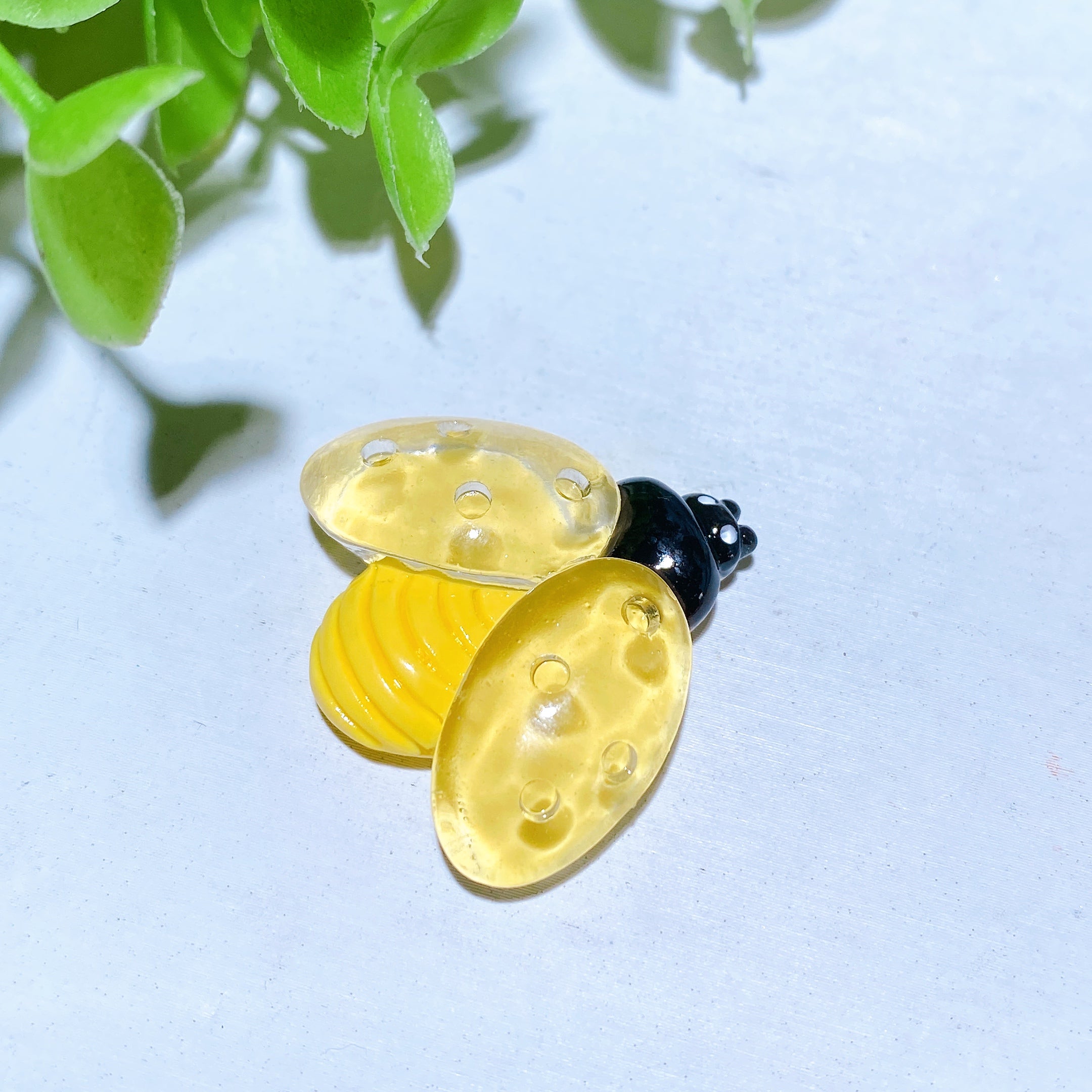1.2 inch Resin Fireworm Crystal Figurine for Healing
