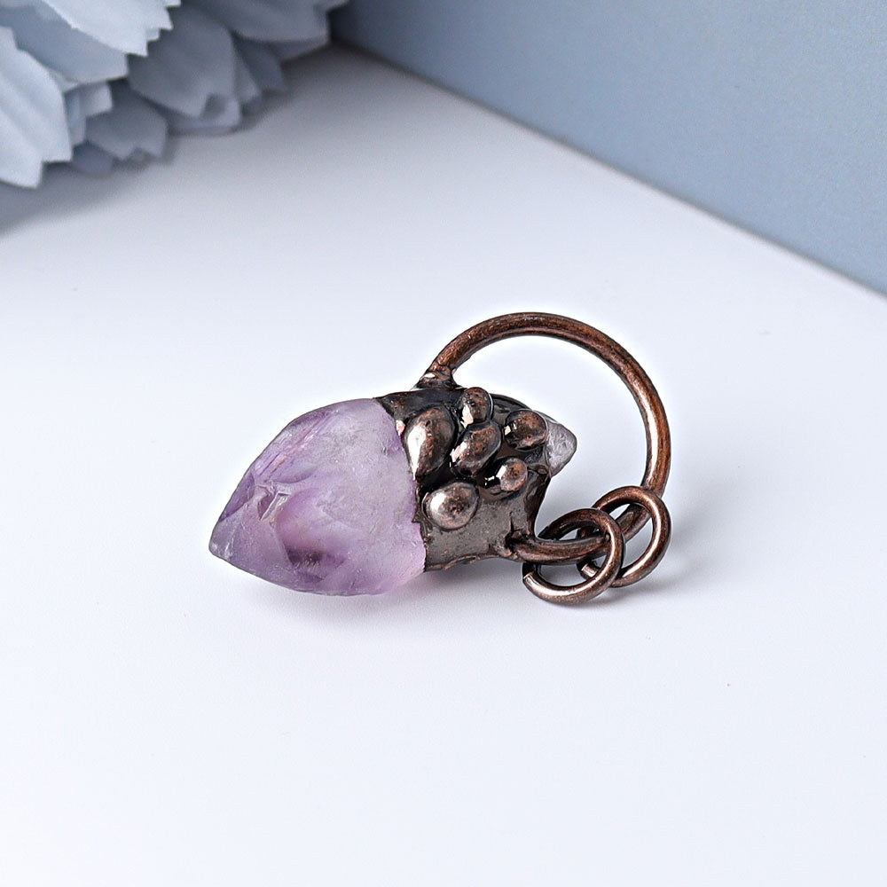 1.5 Inch Amethyst Pendant for DIY Healing Jewelry