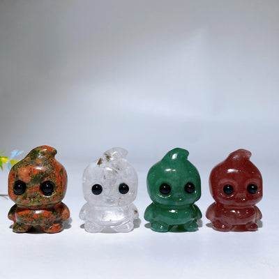 1,6 Zoll Kristall Baby Geist Figur Heilung Schnitzerei