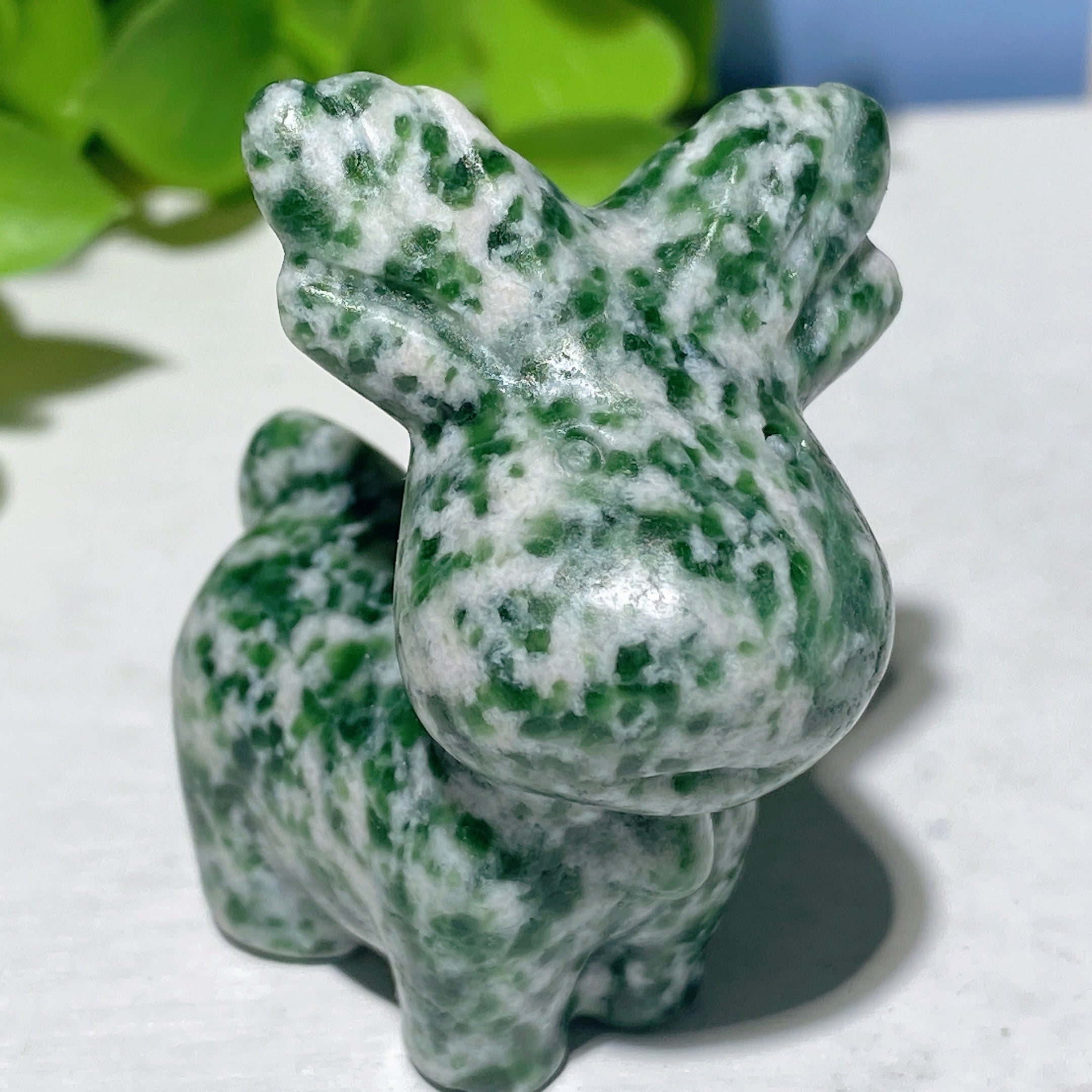1.6 inch Mixed Crystal Deer Carving Figurines for Healing