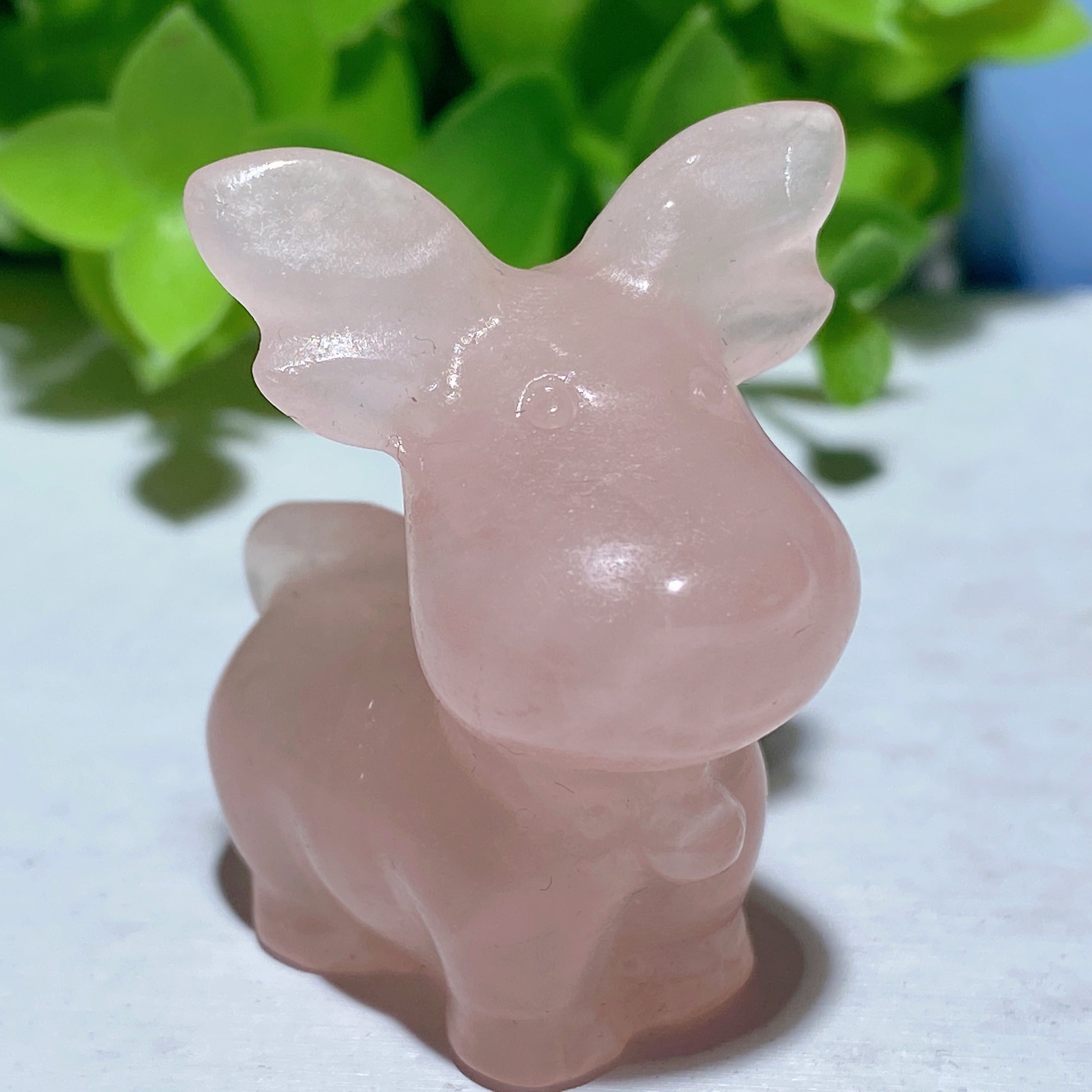 1.6 inch Mixed Crystal Deer Carving Figurines for Healing