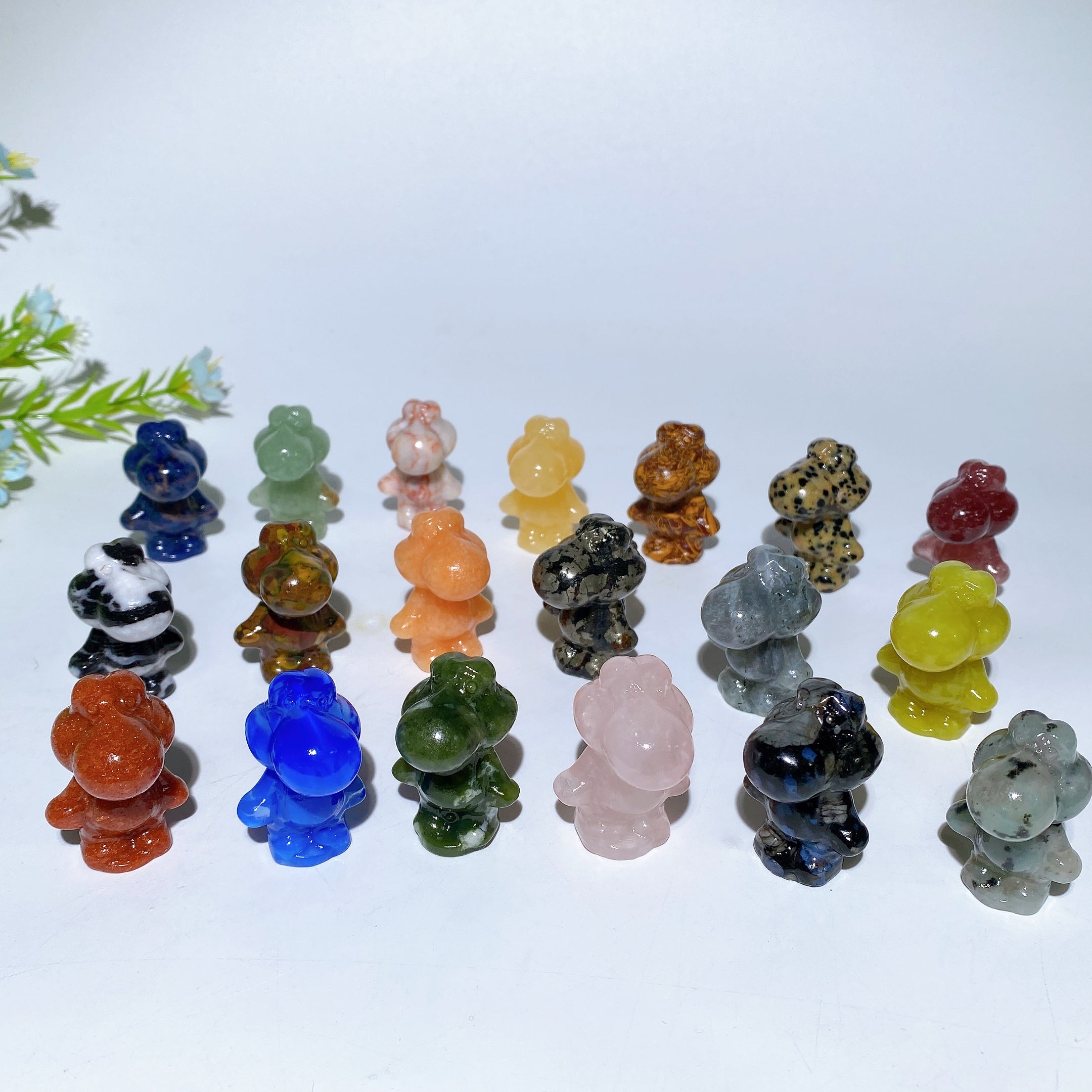 1.6 Inch Mixed Crystal Yoxi Figurines for Healing Display