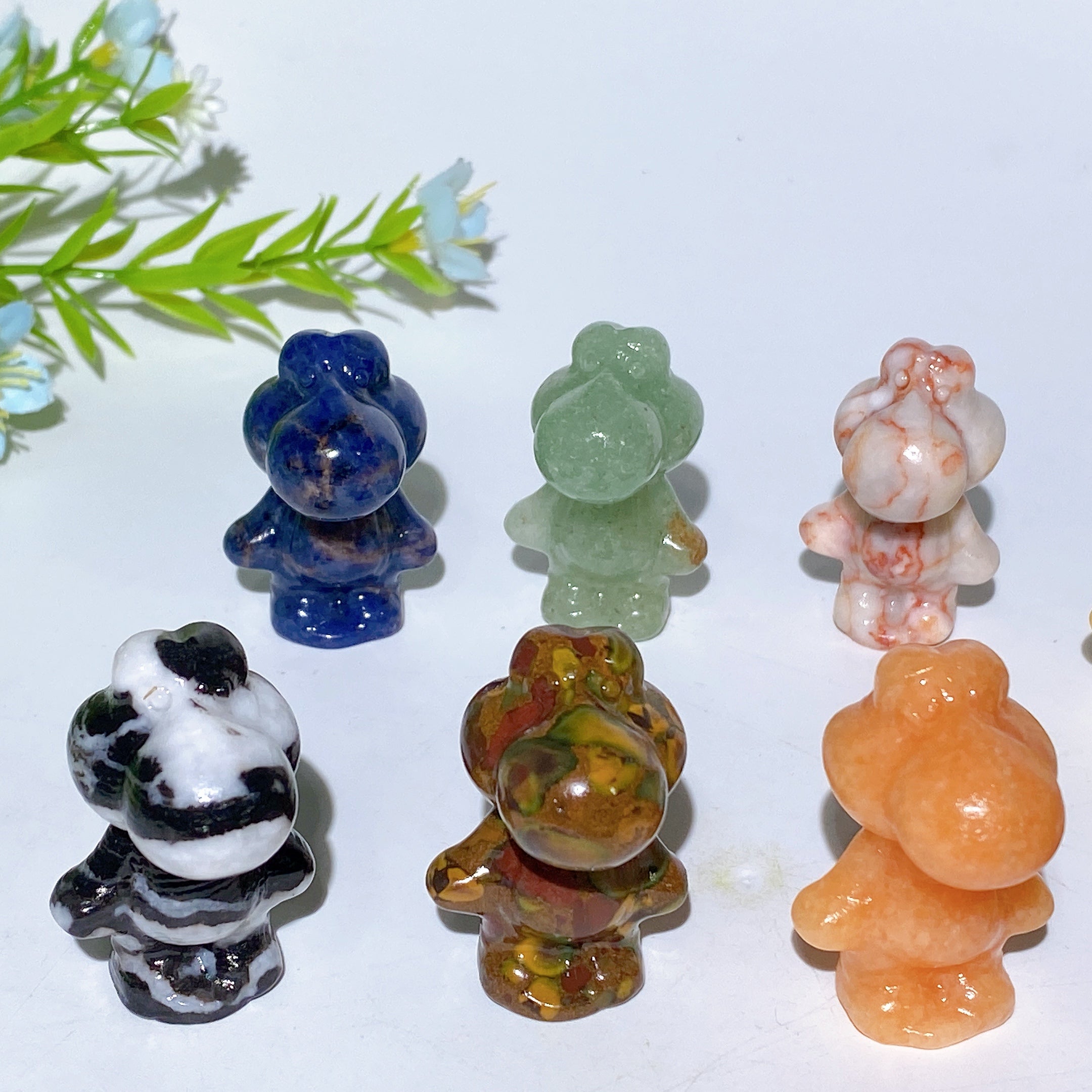 1.6 Inch Mixed Crystal Yoxi Figurines for Healing Display