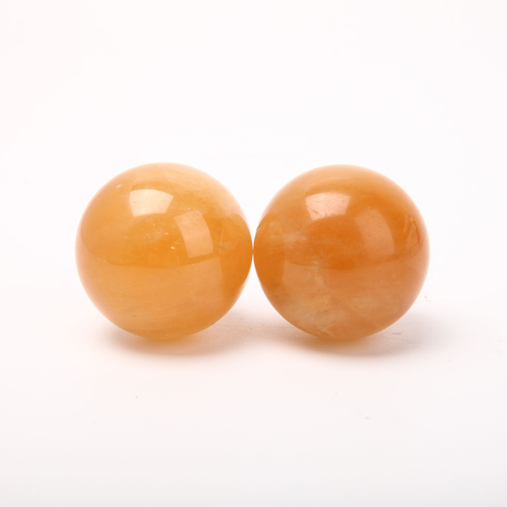 1.7 inch Honey Calcite Crystal Sphere for Energy Healing