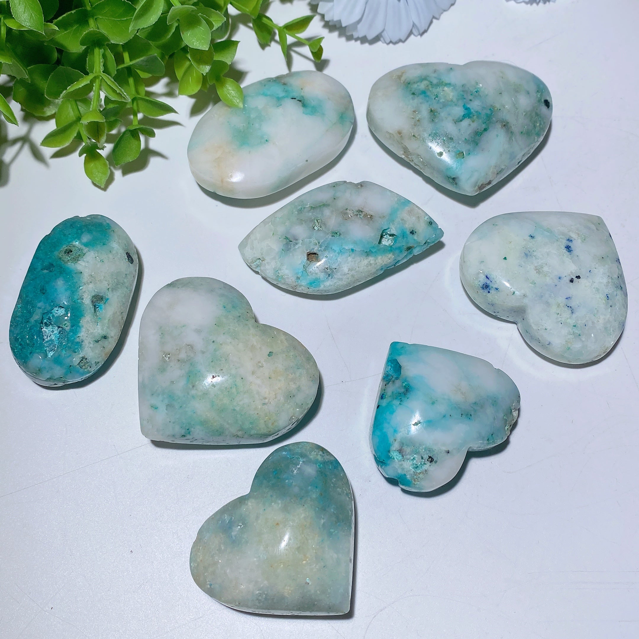 1.8-2.5 Inch Crystal Heart for Emotional Healing & Balance