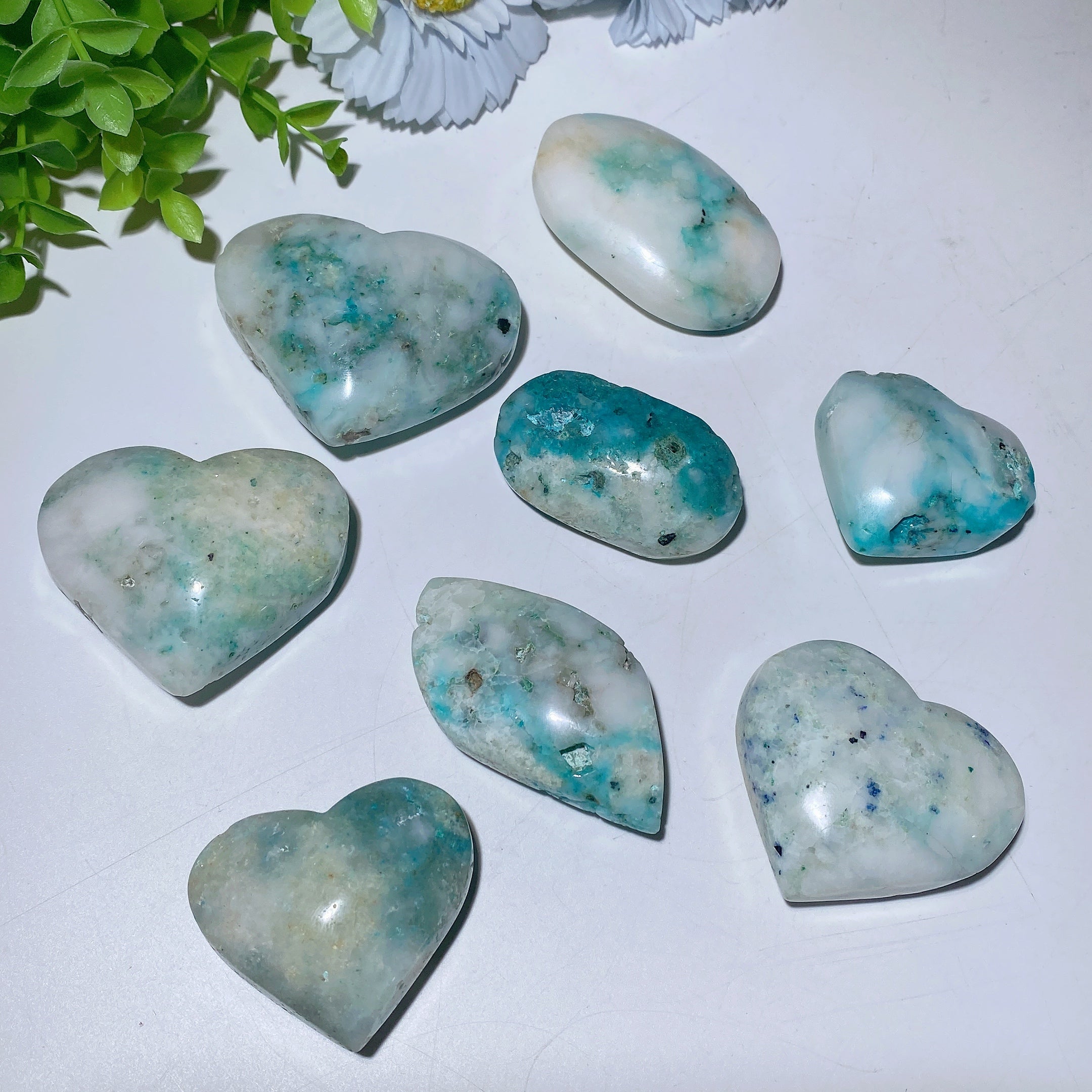 1.8-2.5 Inch Crystal Heart for Emotional Healing & Balance