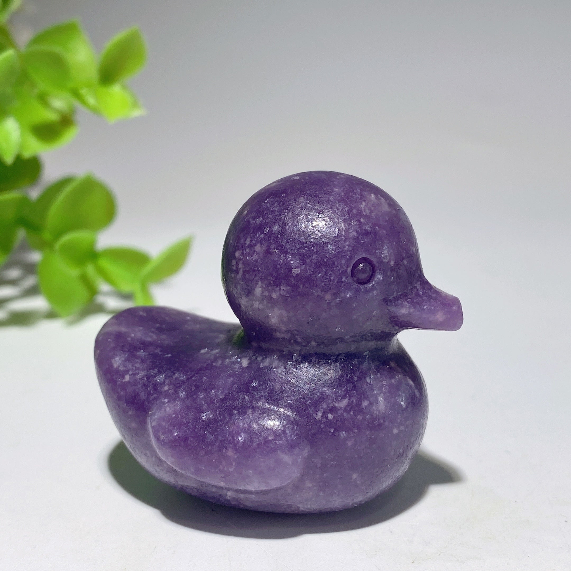 1.8 inch Mixed Crystal Spiritual Animal Figurine Duck Carvings