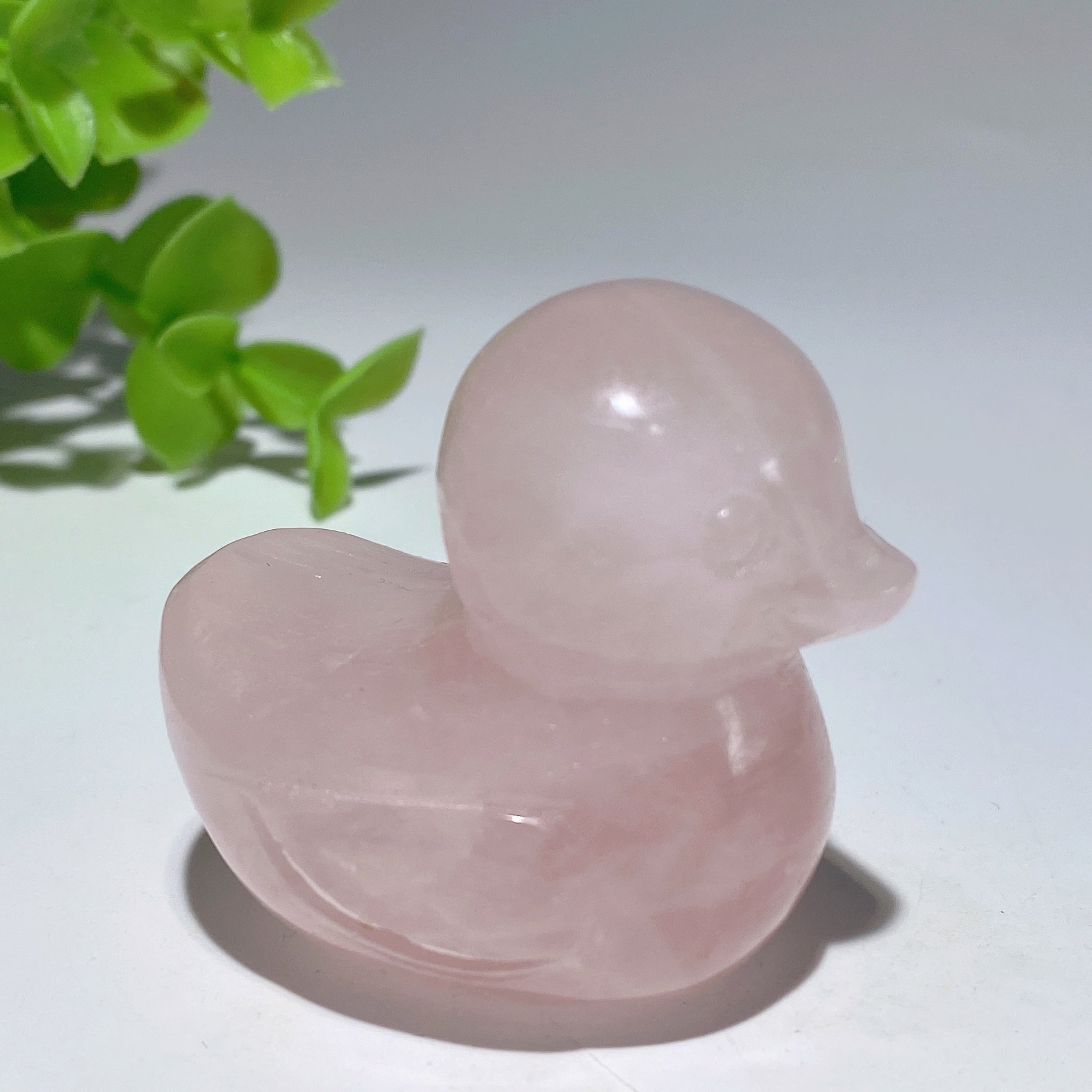 1.8 inch Mixed Crystal Spiritual Animal Figurine Duck Carvings