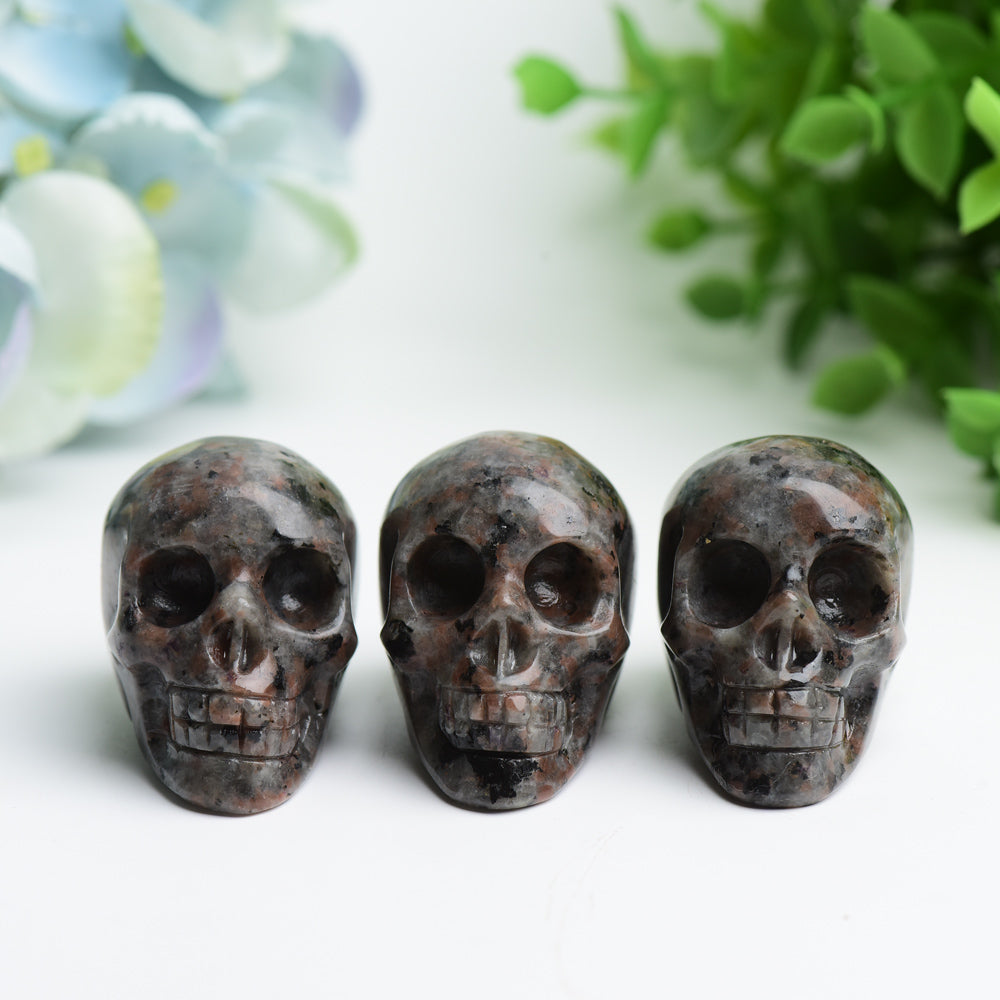 1.85 Inch Yooperlite Crystal Skull Carving for Healing