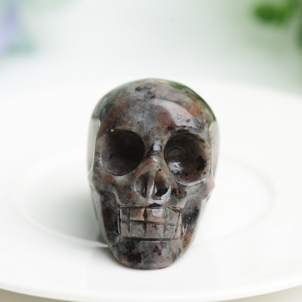 1.85 Inch Yooperlite Crystal Skull Carving for Healing