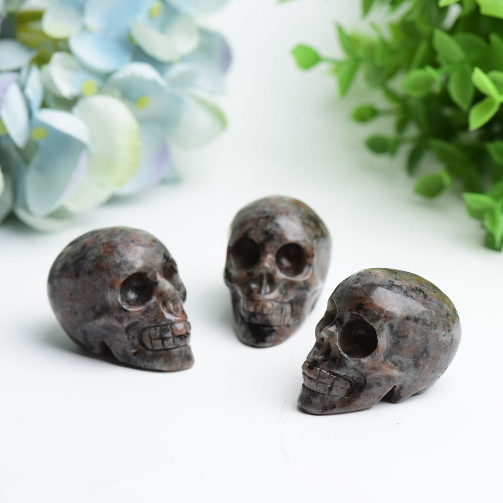 1.85 Inch Yooperlite Crystal Skull Carving for Healing