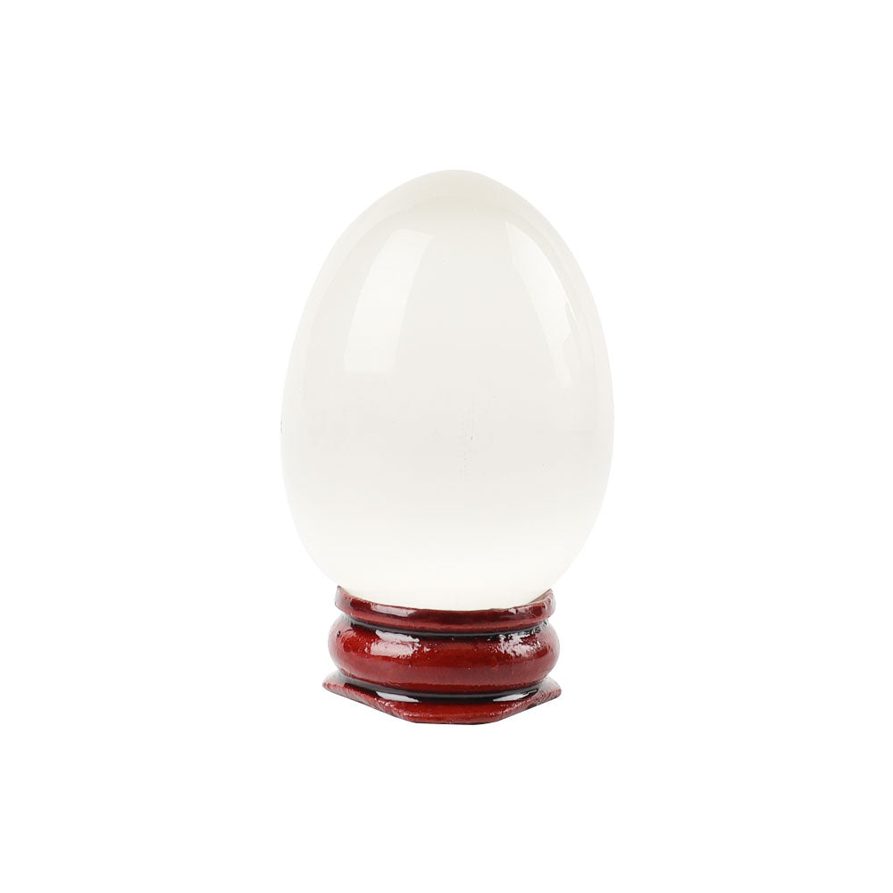 1.88" Cat Eye Crystal Egg Palm Stone for Healing