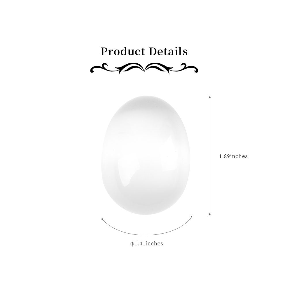 1.88" Cat Eye Crystal Egg Palm Stone for Healing