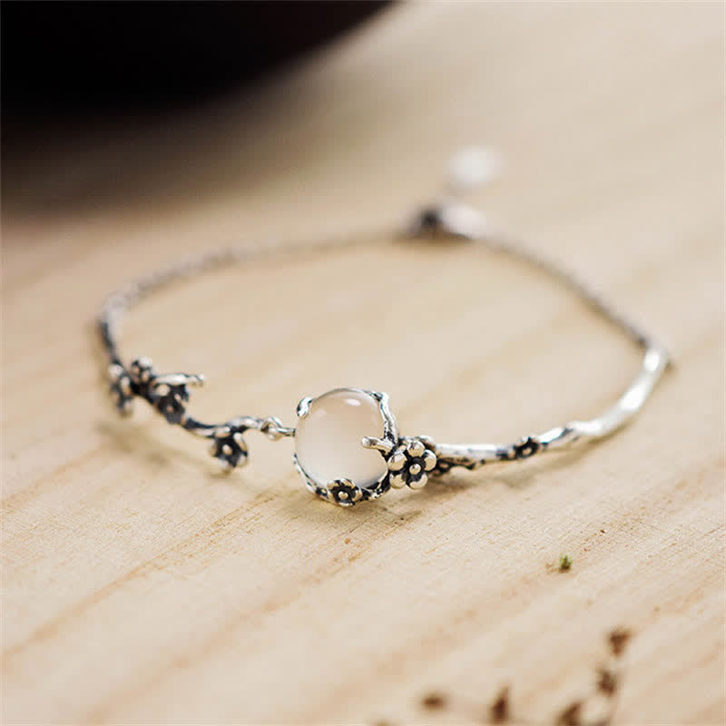 Chalcedon Positive Harmony Armband Größenverstellbar