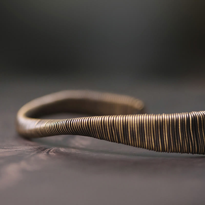 Copper Adjustable Cuff Bracelet for Luck and Wealth | Spiritual Bracelets