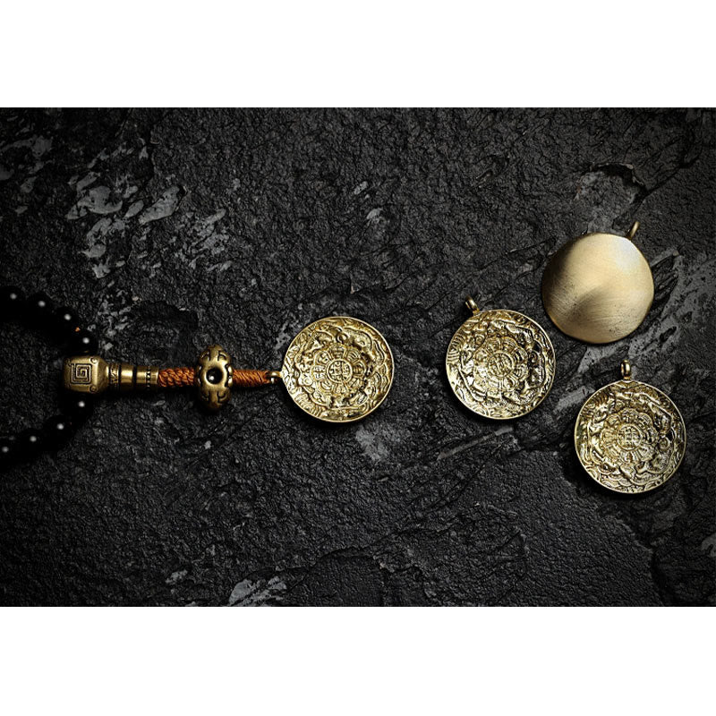 Mala-Armband mit 108 schwarzen Onyx-Edelsteinperlen zum Schutz