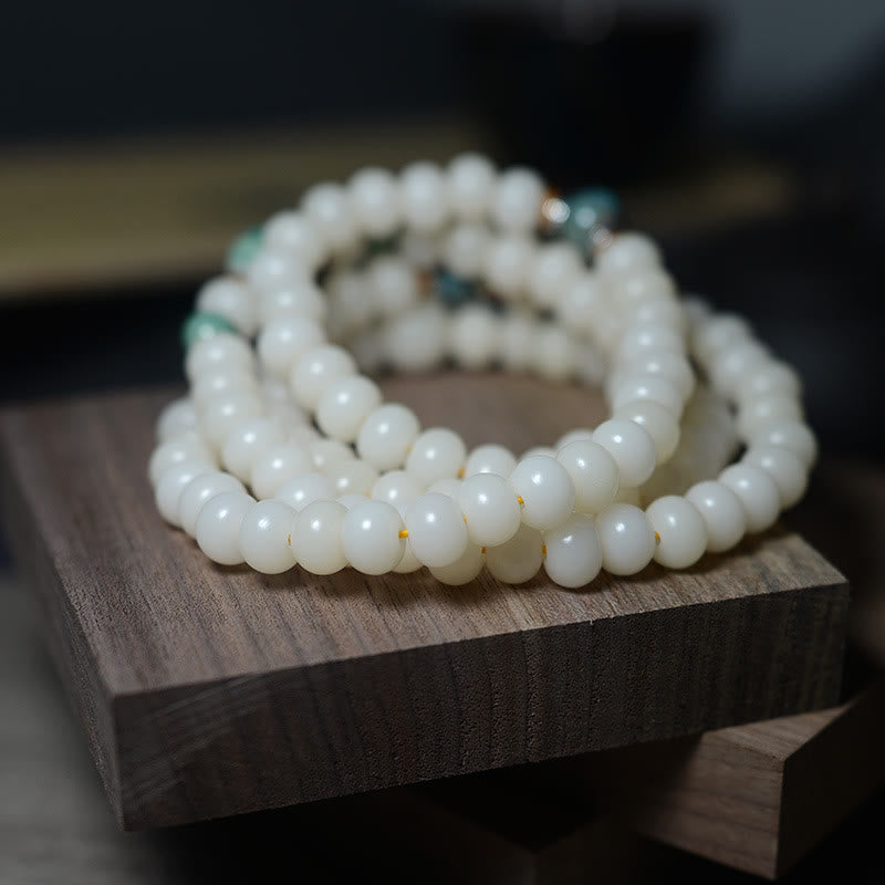 Bodhi Seed Mala-Armband mit 108 Perlen für Ruhe und Schutz