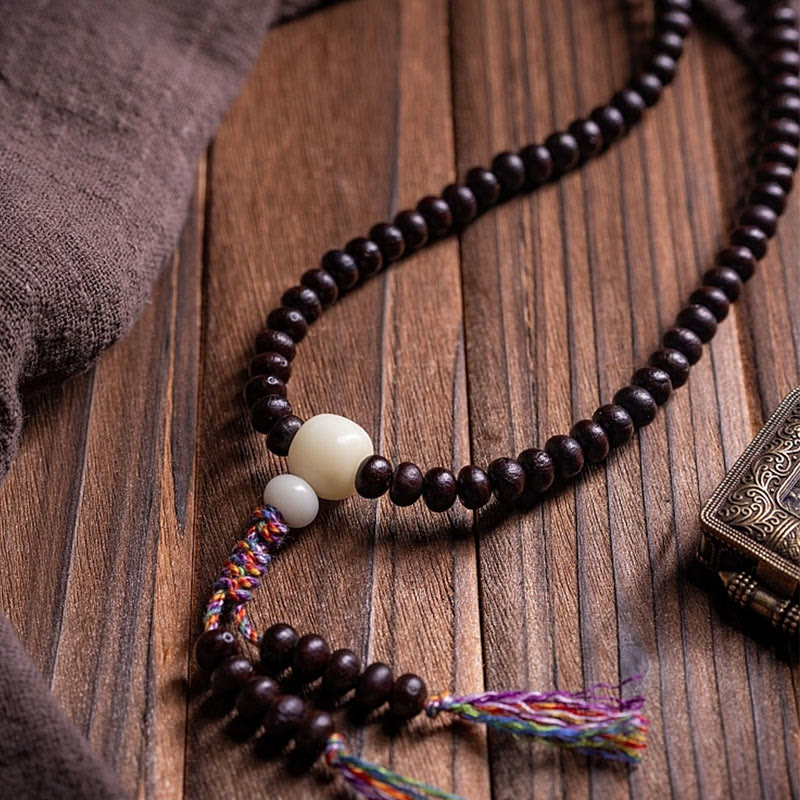 Bodhi Seed Mala-Armband mit 108 Perlen für spirituellen Frieden und Wachstum